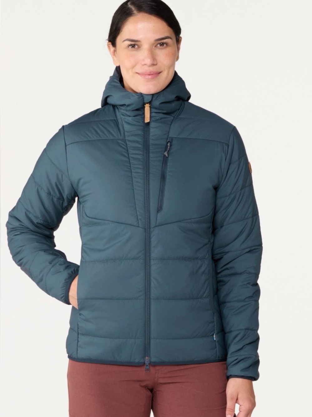 Fjallraven Keb Insulated Hoodie Woman’s M in Mountain Blue.